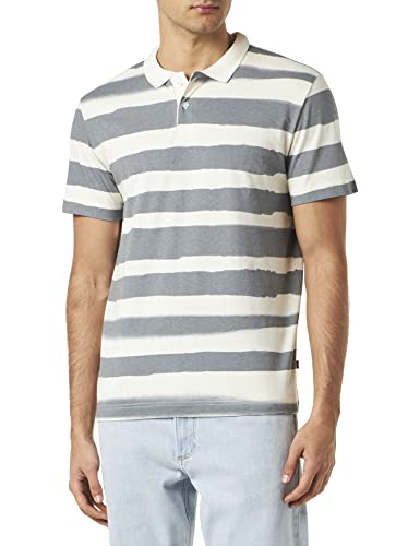 TOM TAILOR Herren Poloshirt mit Streifen 1035558, 31510 - water navy stripes beige base, M von TOM TAILOR