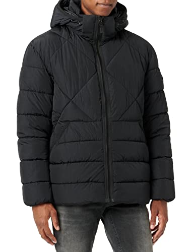 TOM TAILOR Herren Puffer Jacke mit Kapuze 1032484, 29999 - Black, 3XL von TOM TAILOR