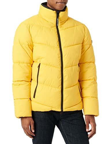 TOM TAILOR Herren Puffer Jacke mit Stehkragen 1032482, 30028 - Pleasant Yellow, M von TOM TAILOR