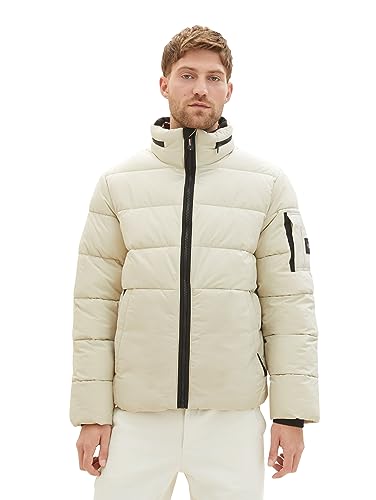 TOM TAILOR Herren Puffer-Jacke mit abnehmbarer Kapuze von TOM TAILOR