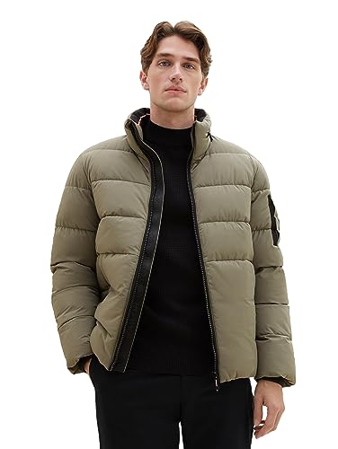 TOM TAILOR Herren Puffer-Jacke mit abnehmbarer Kapuze von TOM TAILOR