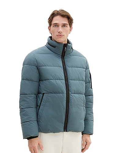 TOM TAILOR Herren Puffer-Jacke mit abnehmbarer Kapuze von TOM TAILOR