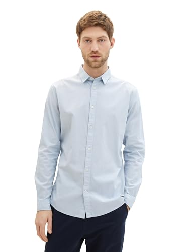 TOM TAILOR Herren Regular Fit Basic Hemd, 24183 - Light Blue White Structure, XXL TOM TAILOR Herren Regular Fit Basic Hemd, 24183 - Light Blue White Structure, XXL von TOM TAILOR