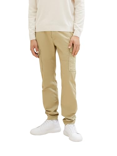 TOM TAILOR Herren Regular Fit Cargo Hose mit Stretch, olive grey, XXL TOM TAILOR Herren Regular Fit Cargo Hose mit Stretch, olive grey, XXL von TOM TAILOR