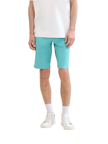 TOM TAILOR Herren Regular Fit Chino Shorts, meadow teal, XXXL von TOM TAILOR