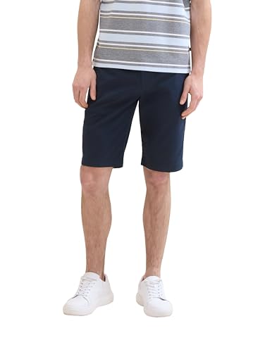 TOM TAILOR Herren Regular Fit Chino Shorts, sky captain blue, XXL von TOM TAILOR