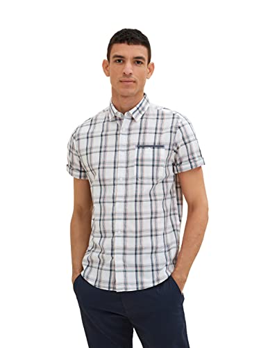 TOM TAILOR Herren Regular Fit Karo-Hemd mit Brusttasche TOM TAILOR Herren Regular Fit Karo-Hemd mit Brusttasche von TOM TAILOR
