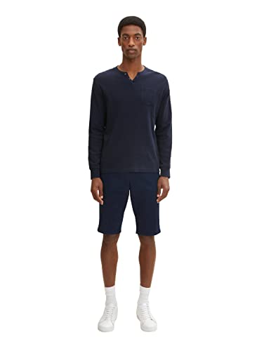 TOM TAILOR Herren Regular Slim Chino Bermuda Shorts 1030027, 10668 - Sky Captain Blue, 38 von TOM TAILOR