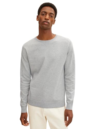 TOM TAILOR Herren Basic Strickpullover mit Crewneck von TOM TAILOR