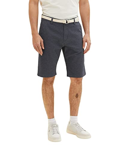 TOM TAILOR Herren Slim Chino Bermuda Shorts mit Gürtel TOM TAILOR Herren Slim Chino Bermuda Shorts mit Gürtel von TOM TAILOR