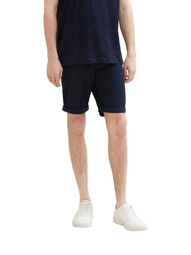 TOM TAILOR Herren Slim Chino Bermuda Shorts mit Stretch, 10668 - Sky Captain Blue, 31 von TOM TAILOR