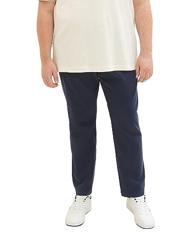 TOM TAILOR Herren 1039928 Slim Fit Chino Hose aus Stretch Piqué mit Gürtel, 32374-navy Zig zag Structure, 46/32 TOM TAILOR Herren 1039928 Slim Fit Chino Hose aus Stretch Piqué mit Gürtel, 32374-navy Zig zag Structure, 46/32 von TOM TAILOR