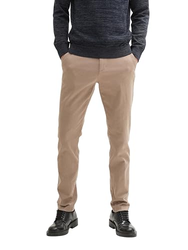 TOM TAILOR Herren Slim Fit Chino Hose aus Stretch Piqué mit Gürtel, 36161 - Beige Zig Zag Structure, 31/34 TOM TAILOR Herren Slim Fit Chino Hose aus Stretch Piqué mit Gürtel, 36161 - Beige Zig Zag Structure, 31/34 von TOM TAILOR