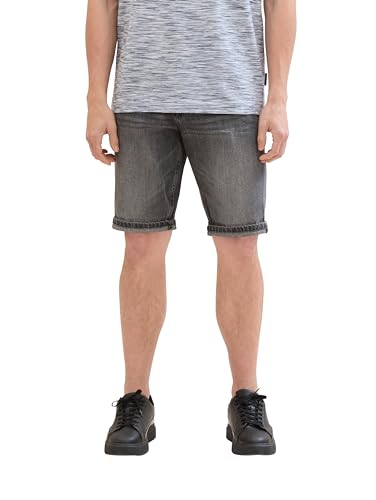 TOM TAILOR Herren Slim Jeans Bermuda Shorts, 10213 - Clean Mid Stone Grey Denim, 40 TOM TAILOR Herren Slim Jeans Bermuda Shorts, 10213 - Clean Mid Stone Grey Denim, 40 von TOM TAILOR