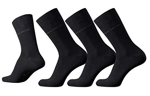 TOM TAILOR Herren Socke 3 er Pack 9003 / TOM TAILOR men basic socks 3 pack, Gr. 39-42, Schwarz (black - 610) von TOM TAILOR