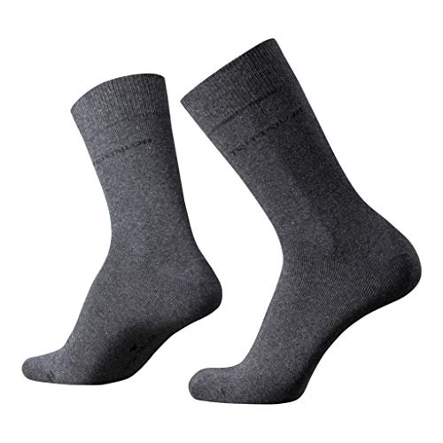 TOM TAILOR Herren Socken 2er Pack uni basic, Size:43-46 von TOM TAILOR