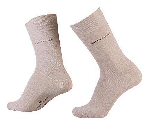 TOM TAILOR Herren Socken 2er Pack uni basic, Size:43-46 von TOM TAILOR