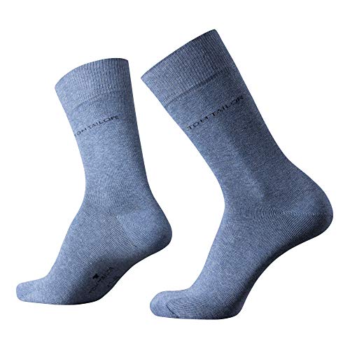 TOM TAILOR Herren Socken 2er Pack uni basic, Size:43-46 von TOM TAILOR