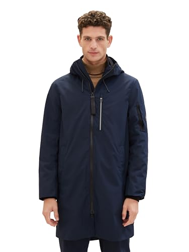 TOM TAILOR Herren Sommer-Parka mit Kapuze, 10668 - Sky Captain Blue, M von TOM TAILOR