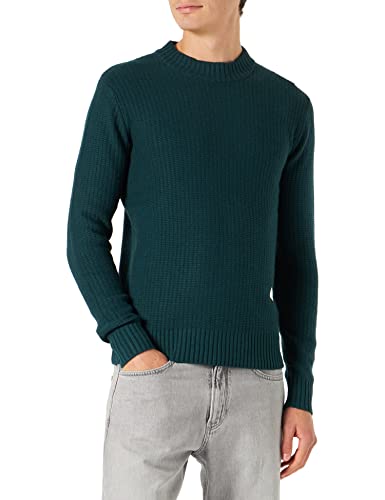 TOM TAILOR Herren Strickpullover mit Wolle 1033526, 10834 - Deep Green Lake, L von TOM TAILOR