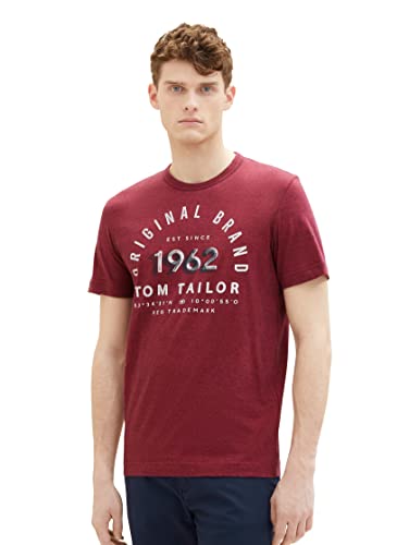 TOM TAILOR Herren T-Shirt mit Print aus Baumwolle von TOM TAILOR