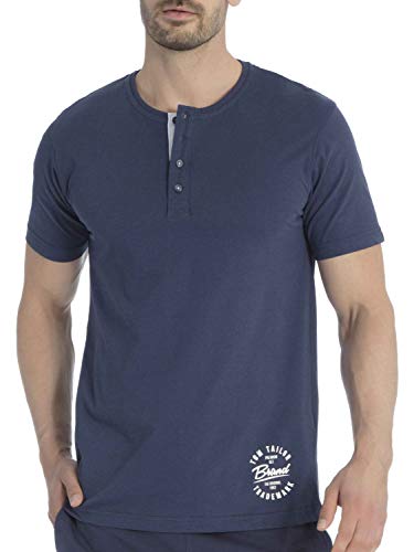 TOM TAILOR Herren T-Shirt blau Uni 1er Pack 52 von TOM TAILOR