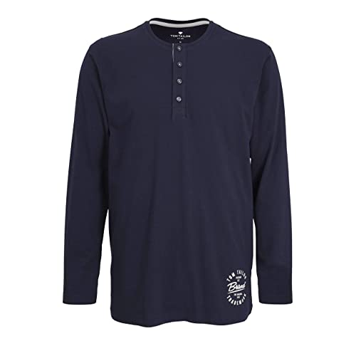 TOM TAILOR Herren T-Shirt blau Uni 1er Pack 54 von TOM TAILOR