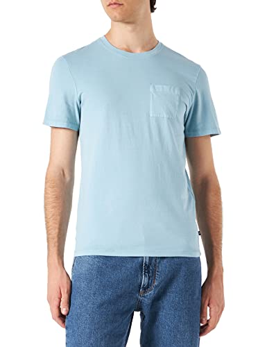 TOM TAILOR Herren T-Shirt mit Brusttasche 1032411, 26298 - Calm Cloud Blue, S von TOM TAILOR