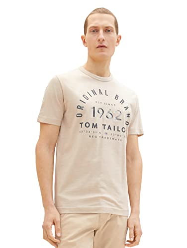 TOM TAILOR Herren T-Shirt mit Print aus Baumwolle von TOM TAILOR