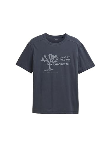 TOM TAILOR Herren 1046729 T-Shirt, 10306-Blueish Grey, M von TOM TAILOR