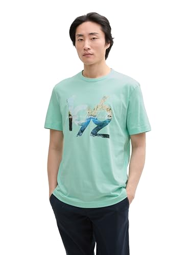 TOM TAILOR Herren 1046712 T-Shirt, 37105-Bright Mint Green, XS TOM TAILOR Herren 1046712 T-Shirt, 37105-Bright Mint Green, XS von TOM TAILOR