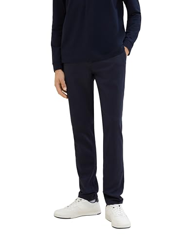 TOM TAILOR Herren THERMOLITE® Travis Slim Fit Chino Hose, sky captain blue, 31/32 von TOM TAILOR