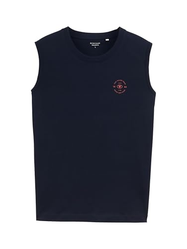 TOM TAILOR Herren 1048233 Tanktop, 10668-Sky Captain Blue, XS TOM TAILOR Herren 1048233 Tanktop, 10668-Sky Captain Blue, XS von TOM TAILOR