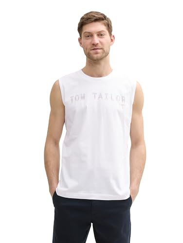 TOM TAILOR Herren 1046790 Tanktop, 20000-White, XS TOM TAILOR Herren 1046790 Tanktop, 20000-White, XS von TOM TAILOR