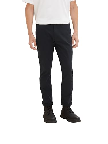 TOM TAILOR Herren Travis Slim Chino Hose mit Stretch, 10327 - Dusty Black, 27/34 von TOM TAILOR