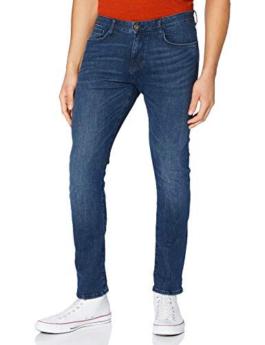 TOM TAILOR Herren Troy Slim Fit Jeans 1021013, 10281 - Mid Stone Wash Denim, 33W / 34L von TOM TAILOR