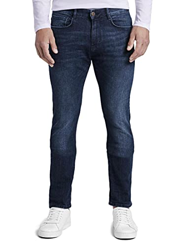 TOM TAILOR Herren Troy Slim Fit Jeans 1021013, 10281 - Mid Stone Wash Denim, 34W / 34L von TOM TAILOR