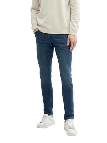 TOM TAILOR Herren Troy Slim Fit Jeans mit Stretch,10147 - Stone Blue Denim Tint, 38/32 TOM TAILOR Herren Troy Slim Fit Jeans mit Stretch,10147 - Stone Blue Denim Tint, 38/32 von TOM TAILOR
