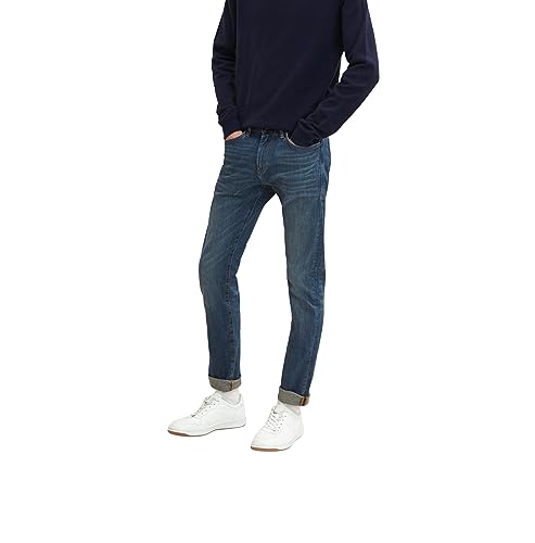 TOM TAILOR Herren Troy Slim Jeans 1032767, 10127 - Tinted Blue Denim, 29W / 30L von TOM TAILOR