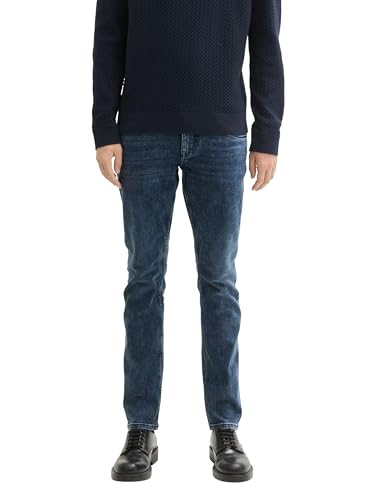 TOM TAILOR Herren Troy Slim Jeans mit Stretch, 10172 - Mid Stone Blue Black Denim, 30/34 TOM TAILOR Herren Troy Slim Jeans mit Stretch, 10172 - Mid Stone Blue Black Denim, 30/34 von TOM TAILOR