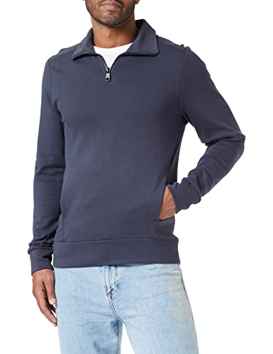 TOM TAILOR Herren Troyer Sweatshirt 1034391, 10304 - Blue Grey, 3XL von TOM TAILOR