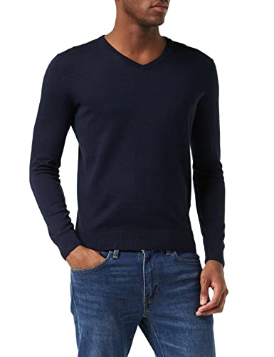 TOM TAILOR Herren Basic Strickpullover mit V-Ausschnitt von TOM TAILOR