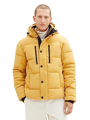 TOM TAILOR Herren 1037346 Winterjacke mit Abnehmbarer Kapuze, 10533-golden Fall, XXL von TOM TAILOR