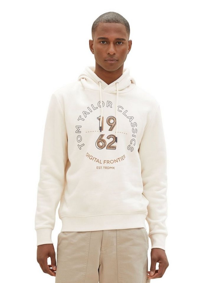 TOM TAILOR Hoodie PRINTED aus Baumwollmix von TOM TAILOR