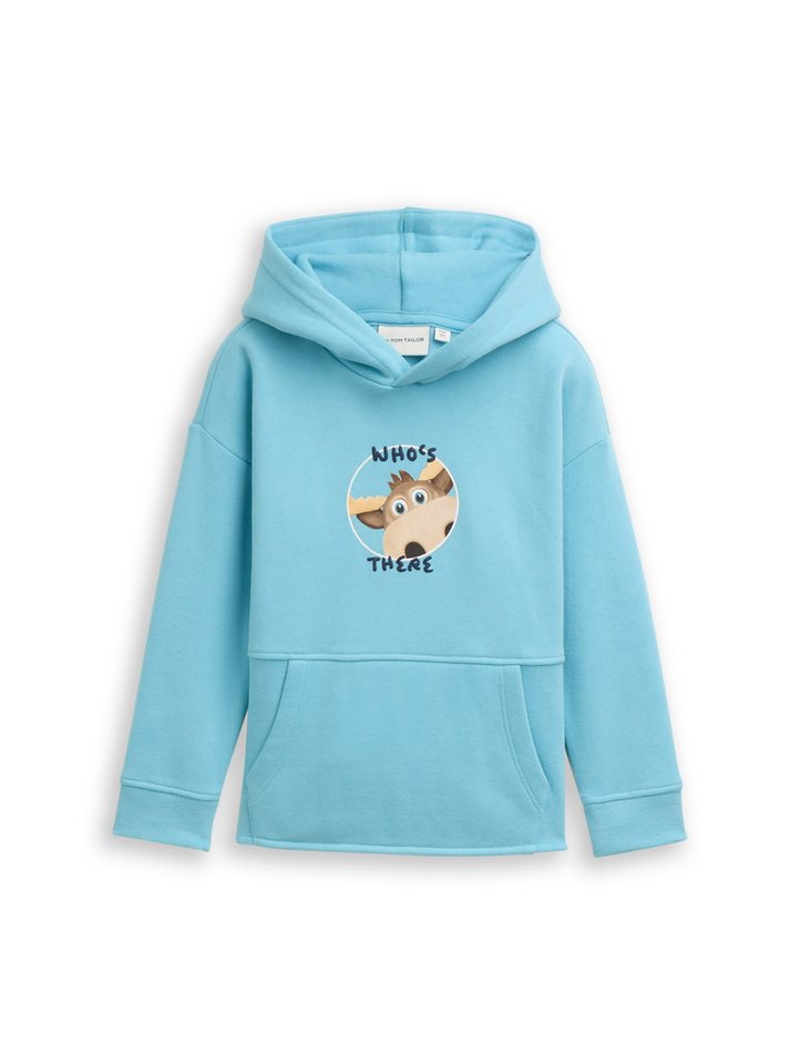 TOM TAILOR Hoodie mit Elch-Frontprint und Rückenprint, für Kids von TOM TAILOR