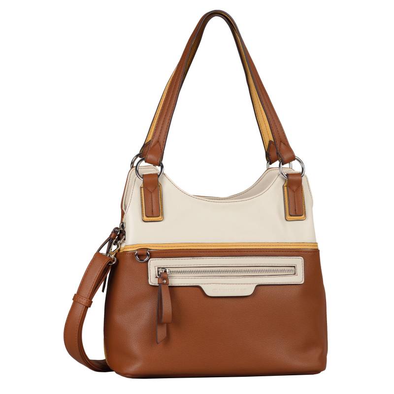 TOM TAILOR - JULE, Zip shopper L, mixed cognac mixed cognac von TOM TAILOR