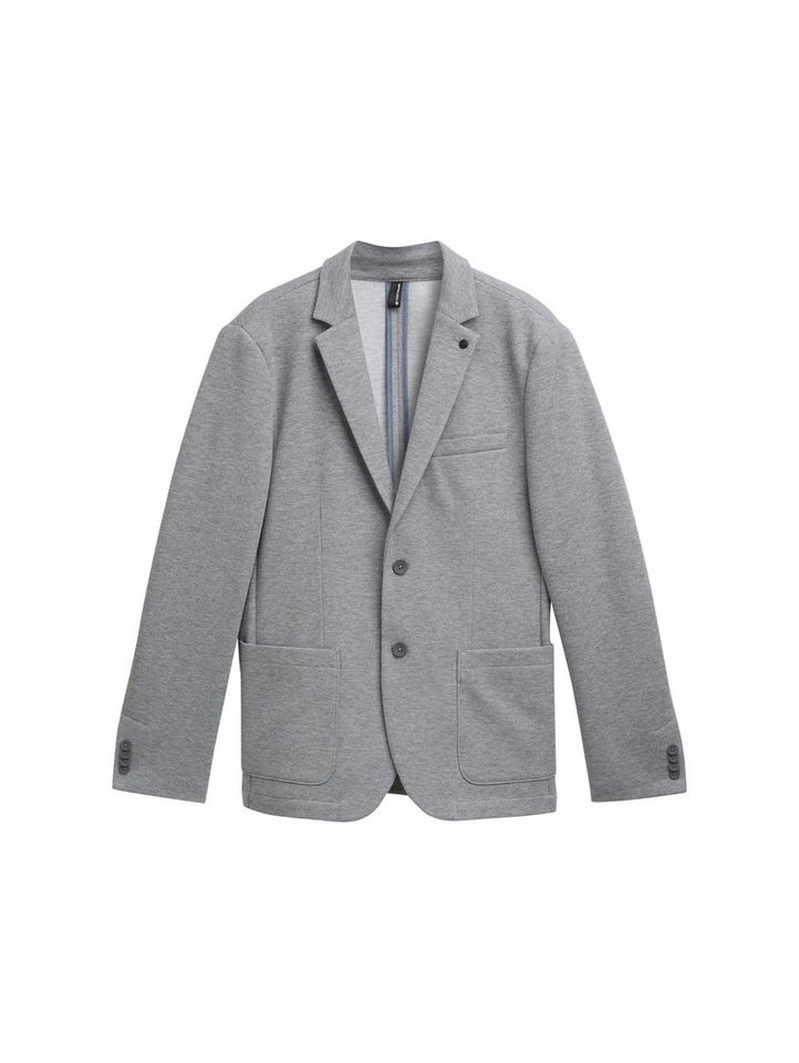 TOM TAILOR Jackenblazer Regular Fit Piqué Blazer von TOM TAILOR