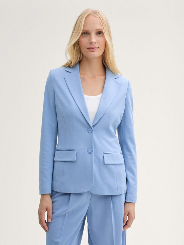 TOM TAILOR Jackenblazer Slim Fit Jersey Blazer von TOM TAILOR