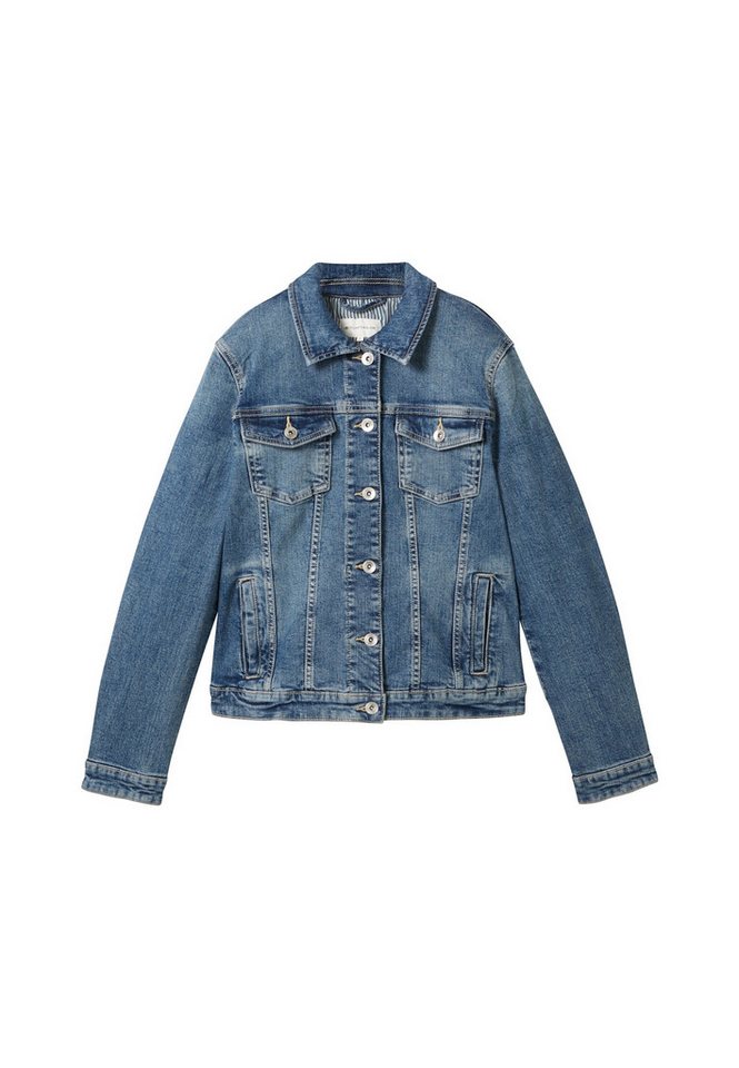 TOM TAILOR Jeansjacke Jeansjacke Langarm Jacke (1-St) von TOM TAILOR