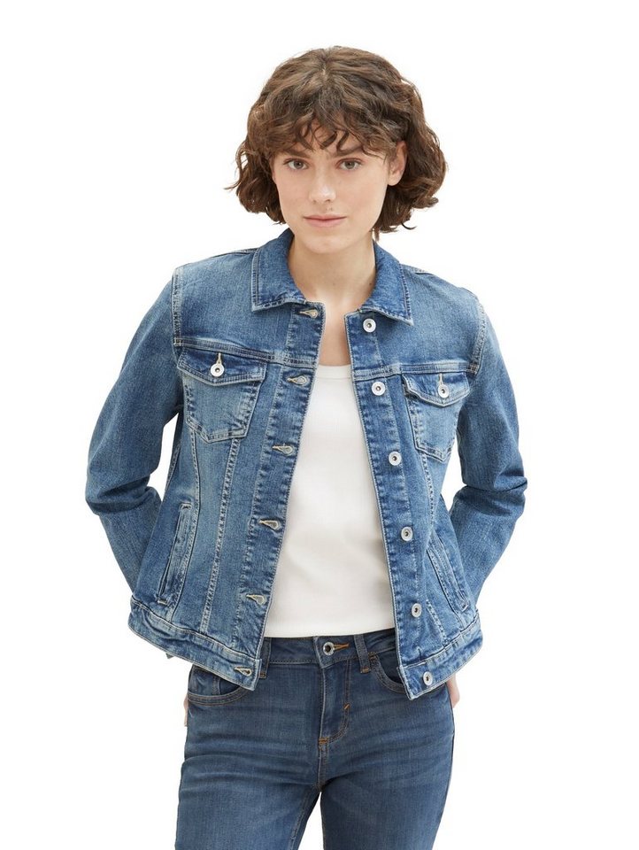 TOM TAILOR Jeansjacke mit Knopfleiste und Hemdkragen von TOM TAILOR